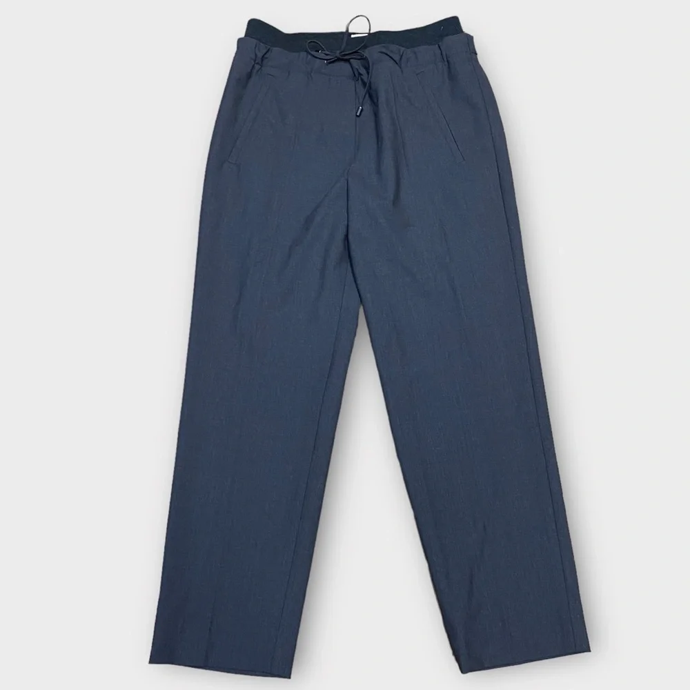 Brunello Cucinelli Women’s Pants Size 2 Wool Blend Twill Straight Leg Luxury NWT